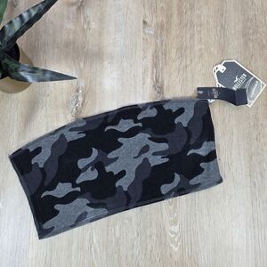 🆕️Hollister Camouflage/Grey Reversible Bandeau